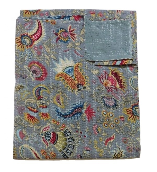 Оптовая продажа, одеяло Kantha, индийское домашнее постельное белье в стиле хиппи, покрывало ручной работы, одеяло, отличный подарок, винтажное одеяло Kantha