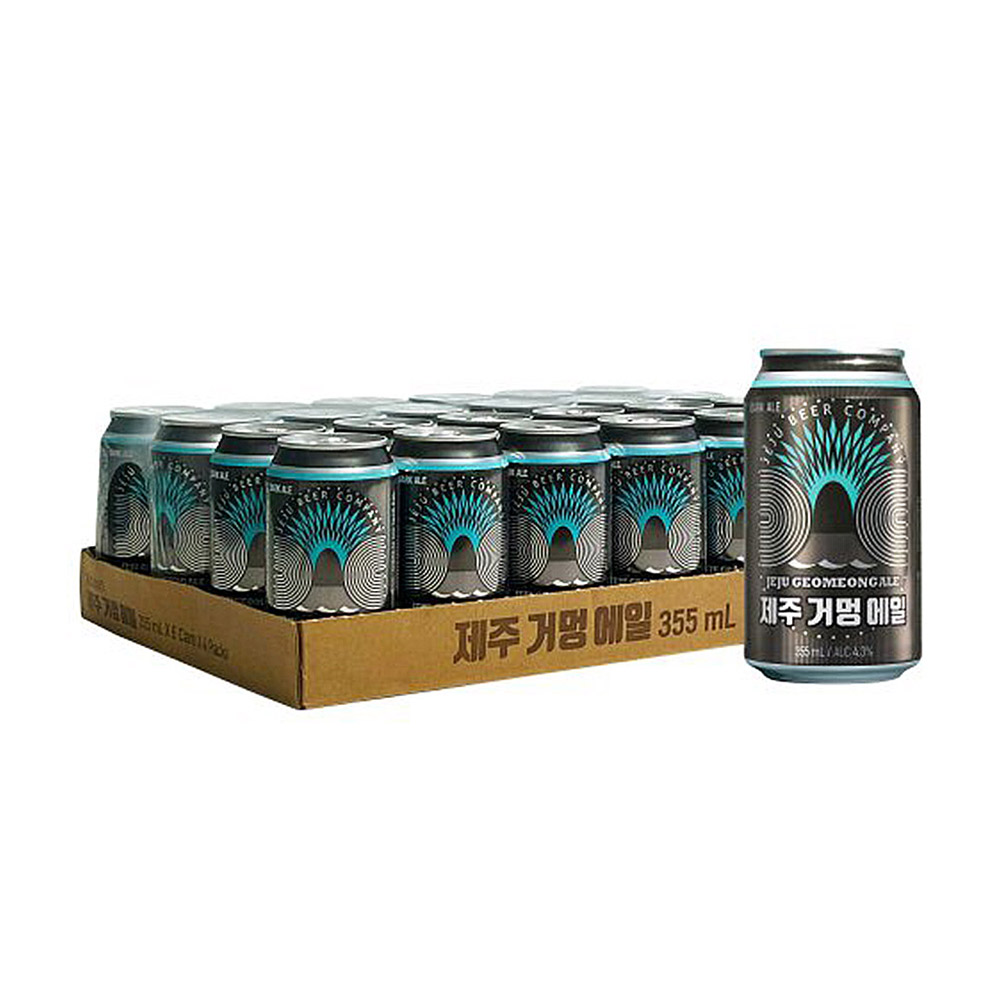 Liquor and Alcoholic Beverage JEJU GEOMEONG ALE 355ml Stout Uses Black Barley and Chocolate Wheat Trendy Liquor