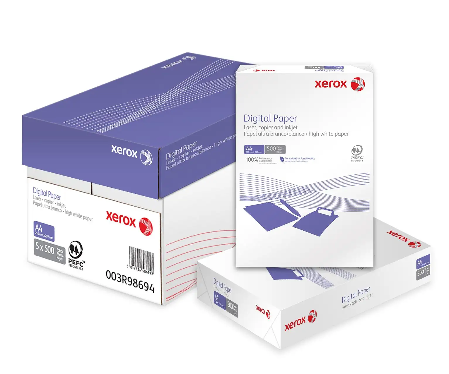 Xerox Customized colorful A4 copy printer paper 70 80gsm for office