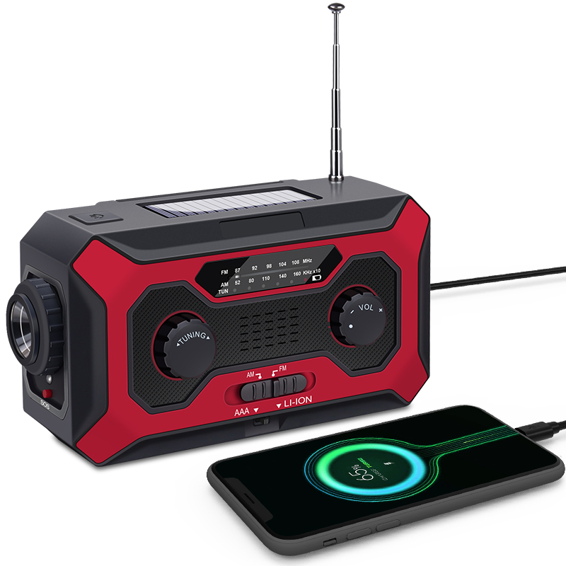 Мини солнечная панель Ручной радиоприемник SOS сигнализация FM AM погода перезаряжаемая батарея радио