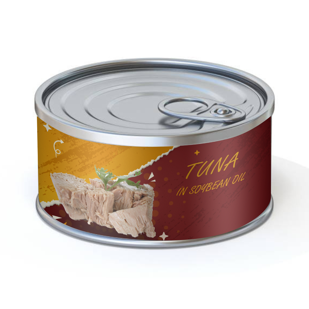 Консервированное легкое мясо, кусочки тунца в соевых бобах, масло Easy Open, 100 г * 48 банок Mareewa-Export Co., Ltd. Таиланд