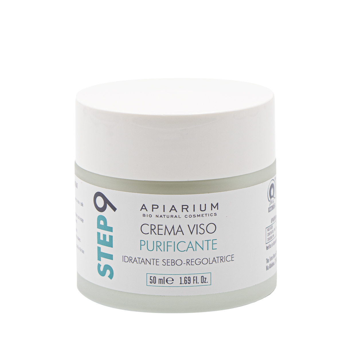 Made in Italy Purifying, Moisturizing, Organic, Sebum-regulating Face Cream 50 ML, Skin Care ideal for combination and oily skin