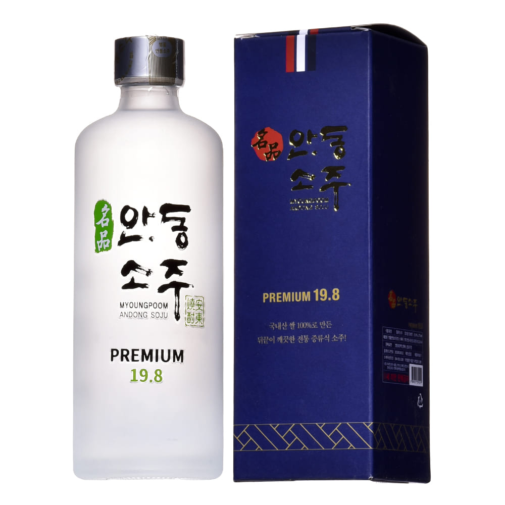 MYEONGPUM ANDONG SOJU вкусная корейская традиционная бутылка SOJU 375 мл Премиум 19,8 хорошо сбалансированная с мягким ощущением во рту и послевкусием