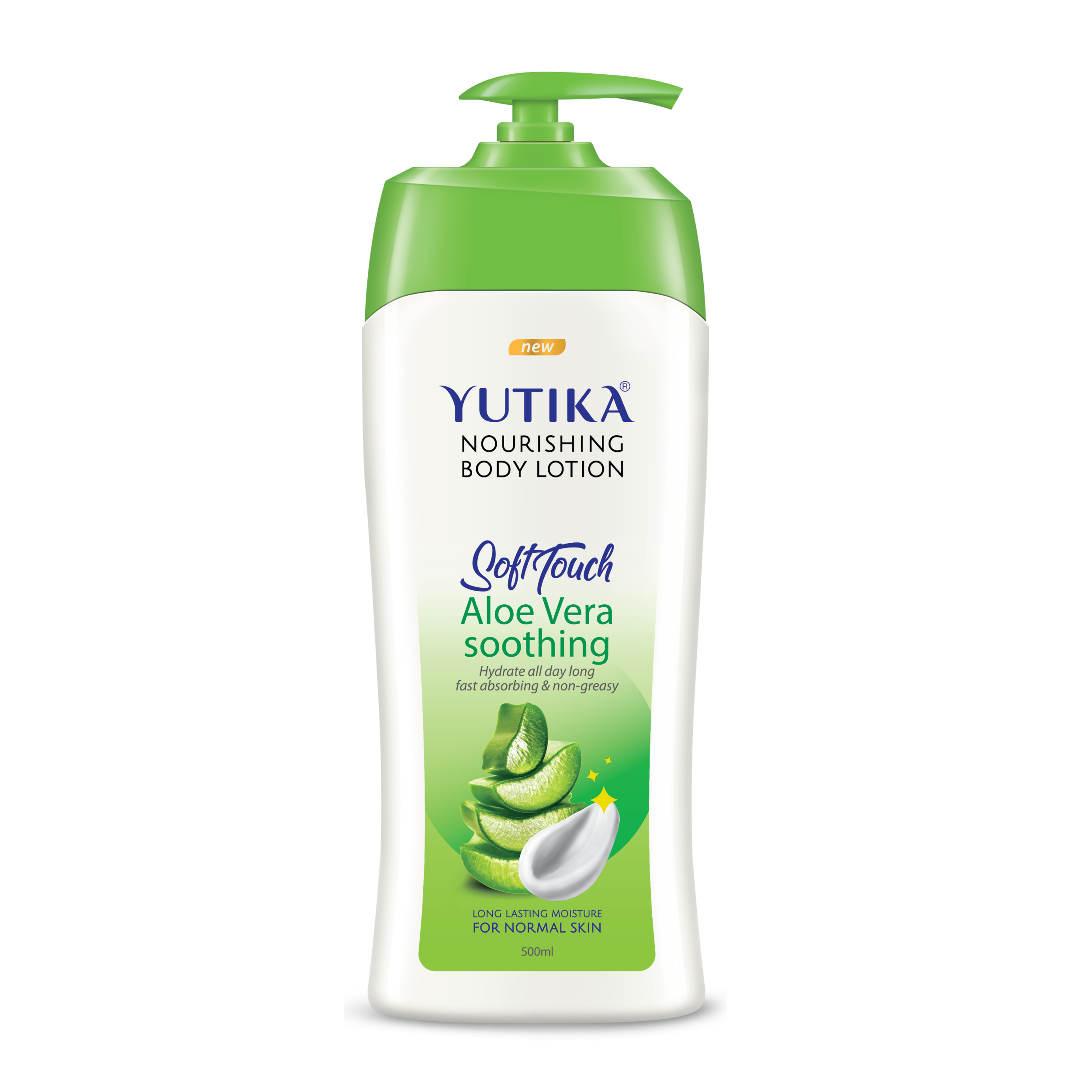 Free Sample Low MOQ Yutika 500 ML Almond/Aloe Vera Body Lotion, Women and Men, Bodylotion for All Skin Types
