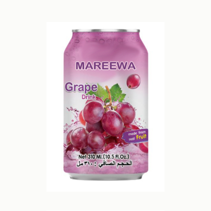 Органический виноградный сок real furit 15% OEM консервированный 310 мл Mareewa Export co.,ltd. Изделие из Таиланда