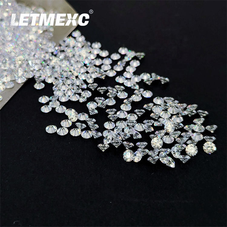 LETMEXC 1,0 ct в упаковке, небольшие драгоценные камни с муассанитом, D-образный Цвет VVS1, отличная круглая резка, для изготовления ювелирных изделий на заказ