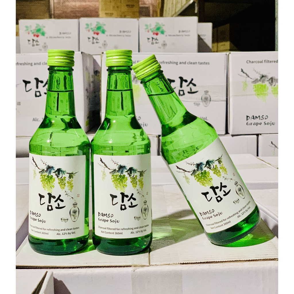 DAMSO, Soju, корейский Soju, 13 Фруктовый Ароматизированный Soju, дистиллированный спирт, 360 мл или 375 мл