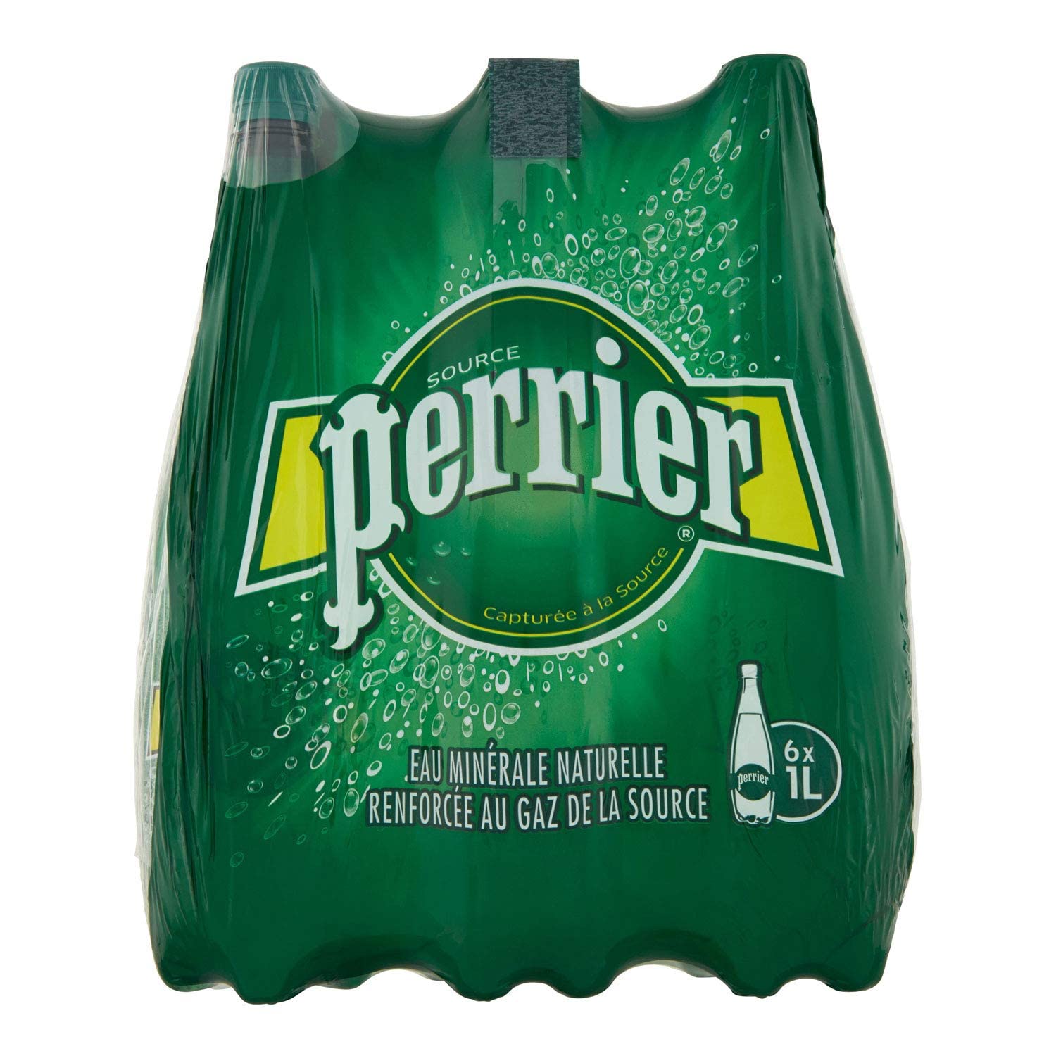 Стеклянная бутылка (вода) 24X33CL минеральной воды PERRIER доступна оптом