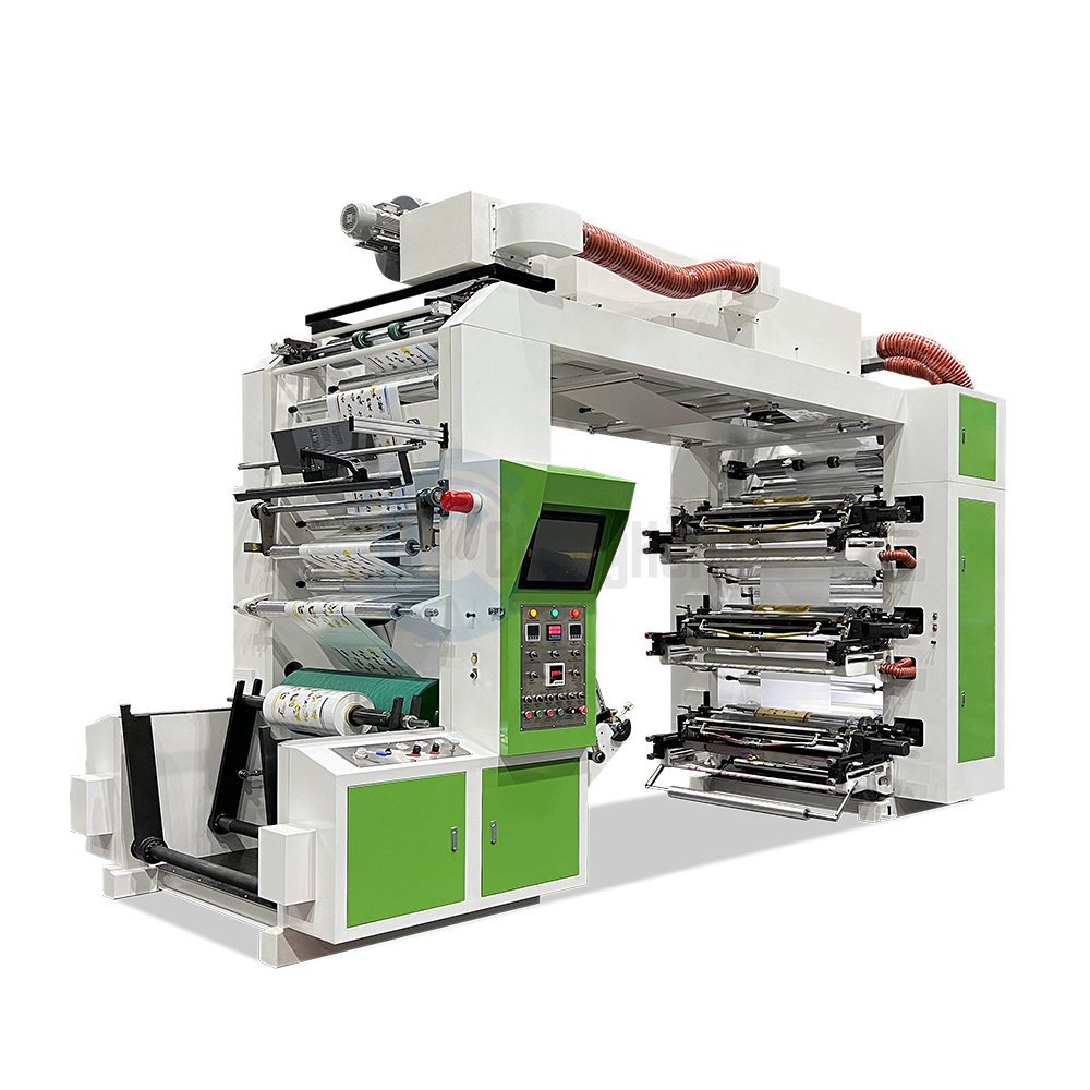 6 color High speed Stack Type Flexographic Printing Machine For paper