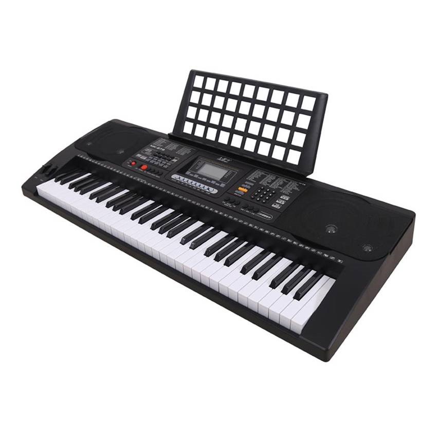 Музыкальная электронная клавиатура Rhythm 128 с ЖК-дисплеем, портативная электрическая клавиатура с 61 клавишами из Сингапура
