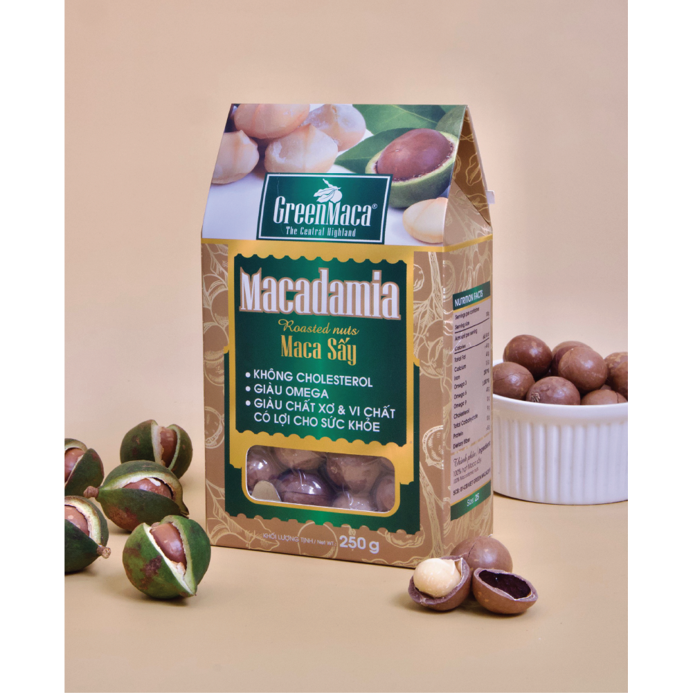 2023 Quality Premium Shelled dried macadamia nuts size 25+ for Health Gift From Viet Green Maca Vietnam