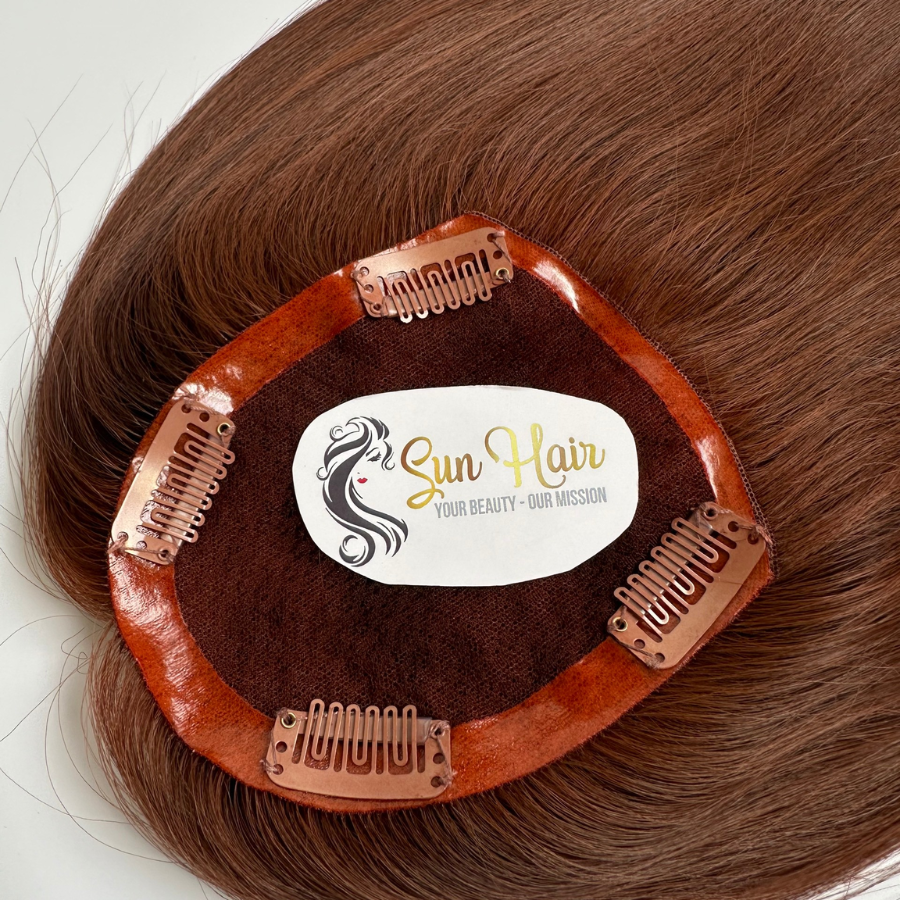 Wholesale Hot Products For Women Trending Size 6x6 4x4 PU Lace Four Hairpins #613 Light & Dark Brown Colors 100% Hair Extensions