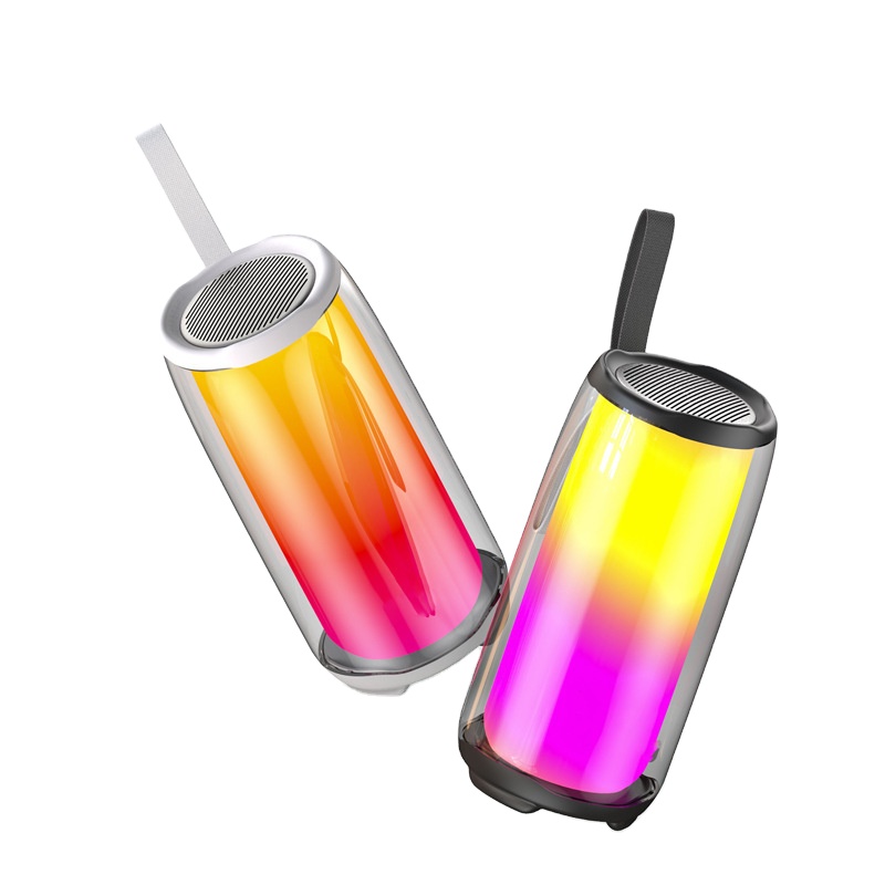 Plus 5 портативные беспроводные колонки RGB, басы с сабвуфером, водонепроницаемые TWS-колонки для вечеринки со светодиодной подсветкой, любой динамик