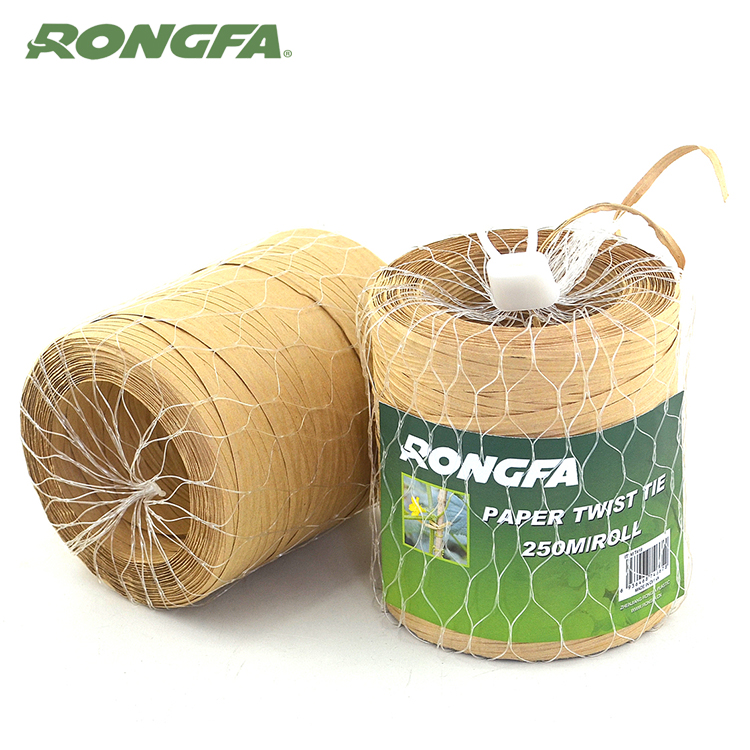 High quality Kraft paper twist tie in rolls 250m 500m per plastic net for farm and garden