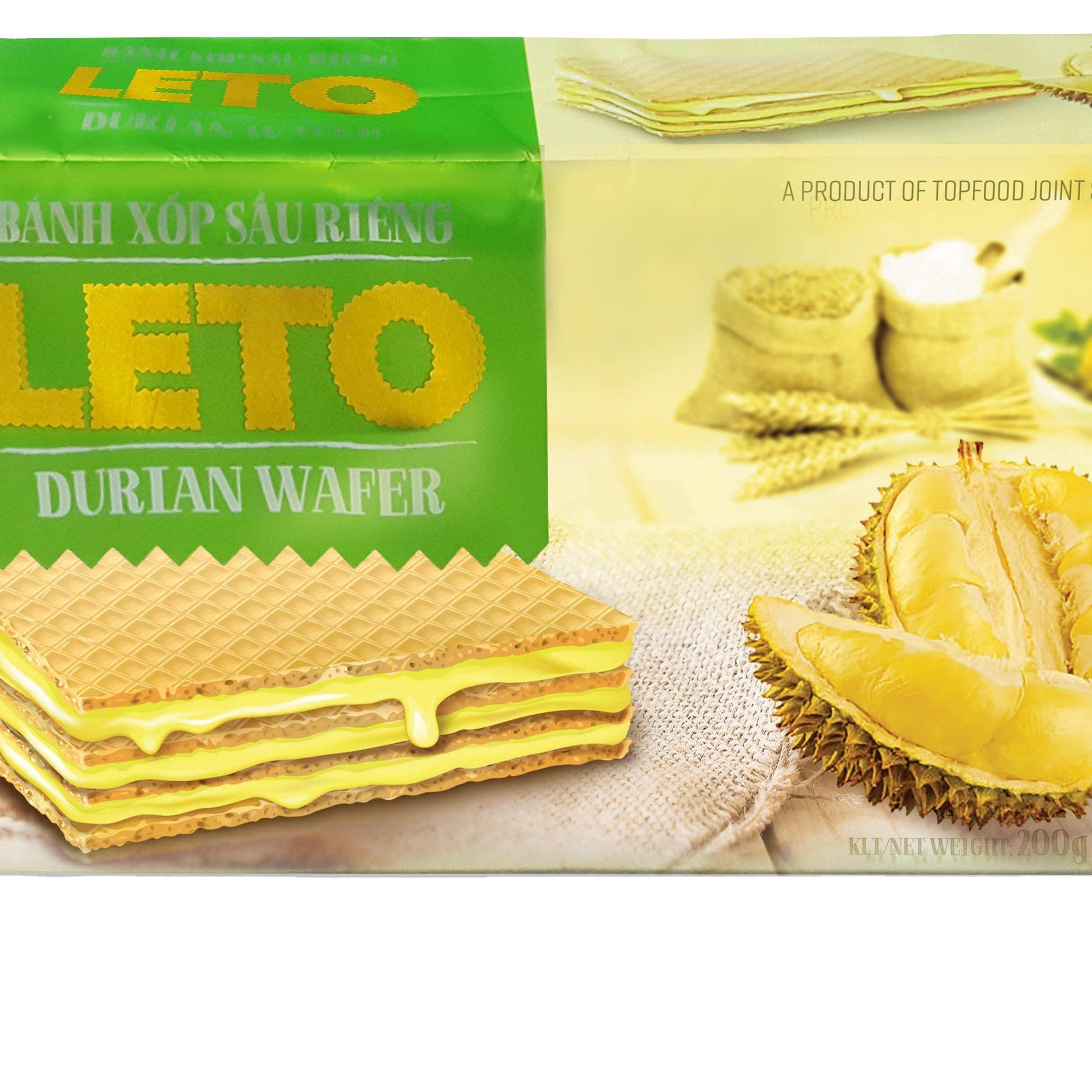 Дурианская Вафля Leto 80 г