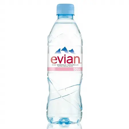 Evian Natural Spring Water, 16.9 oz, 6 pk
