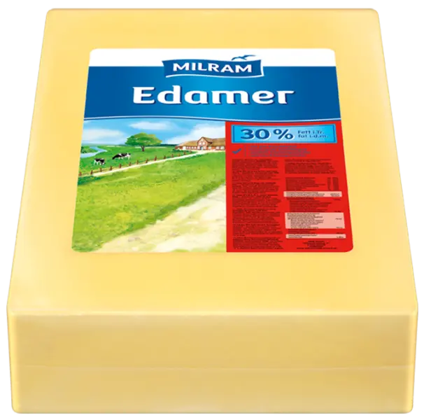 Premium Edam Cheese, 30% Fat approx. 15 KG Blocks