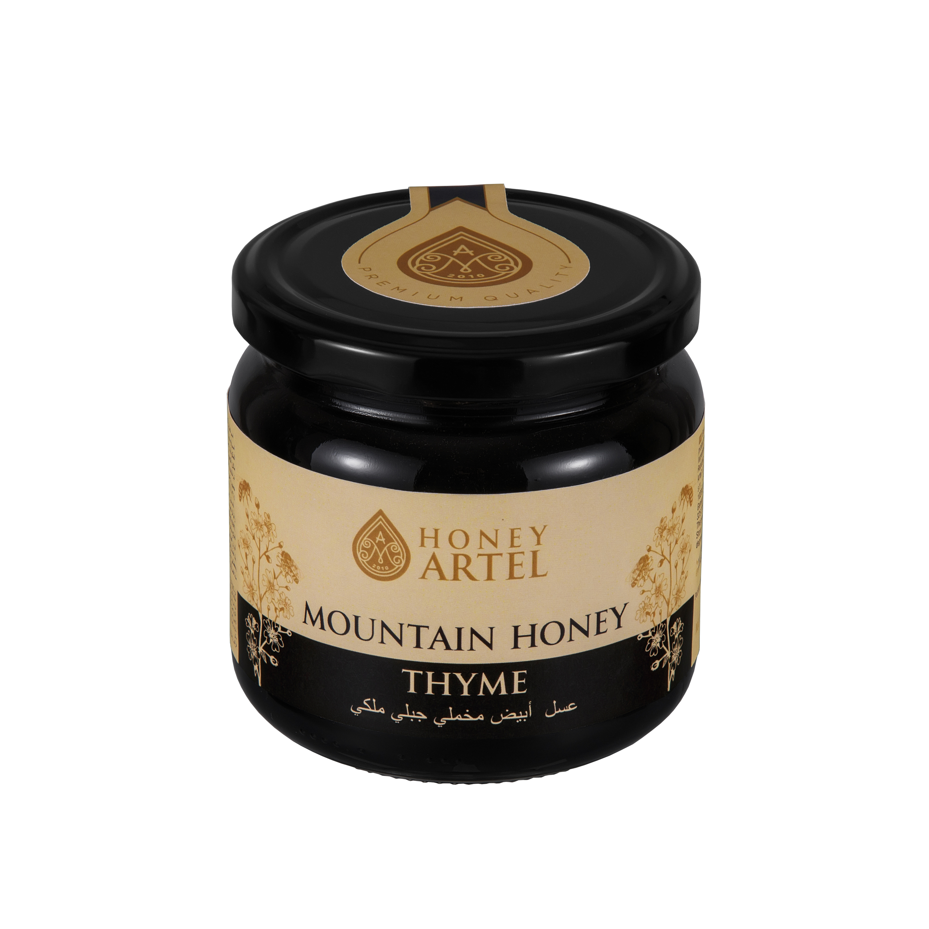 ODM 100% Natural Premium Raw Honey with Thyme from Kyrgyz Manufacturer Herbal Mountain Black Honey Wholesale Bee Product
