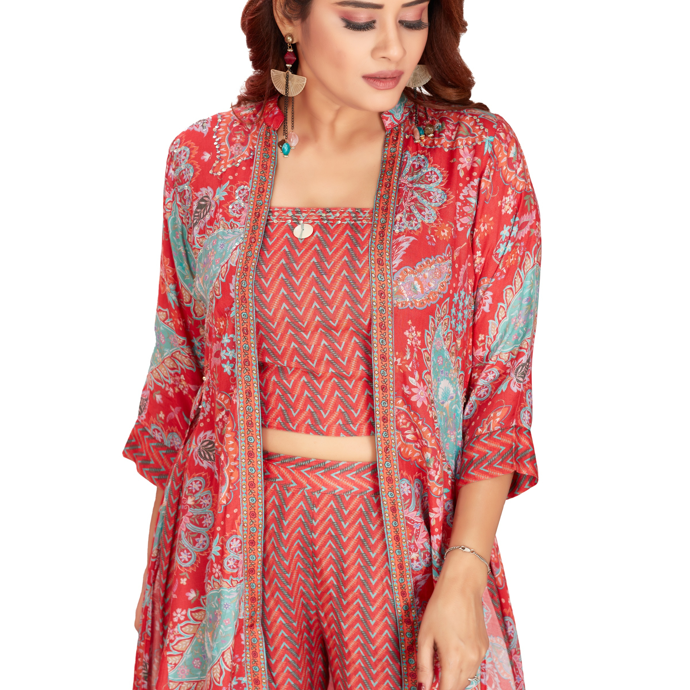 Indian Kurti for Women Ethnic Clothing three piece coord sets women's sets Indian Kurta Ethnic Indian Kurta sets