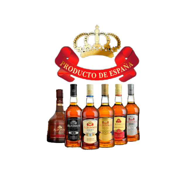 Упаковка для бутылок оптом купить оптом Jerez Solera Alfonso I содержание спирта 36% в возрасте 18 месяцев винтажный дистиллированный бренди
