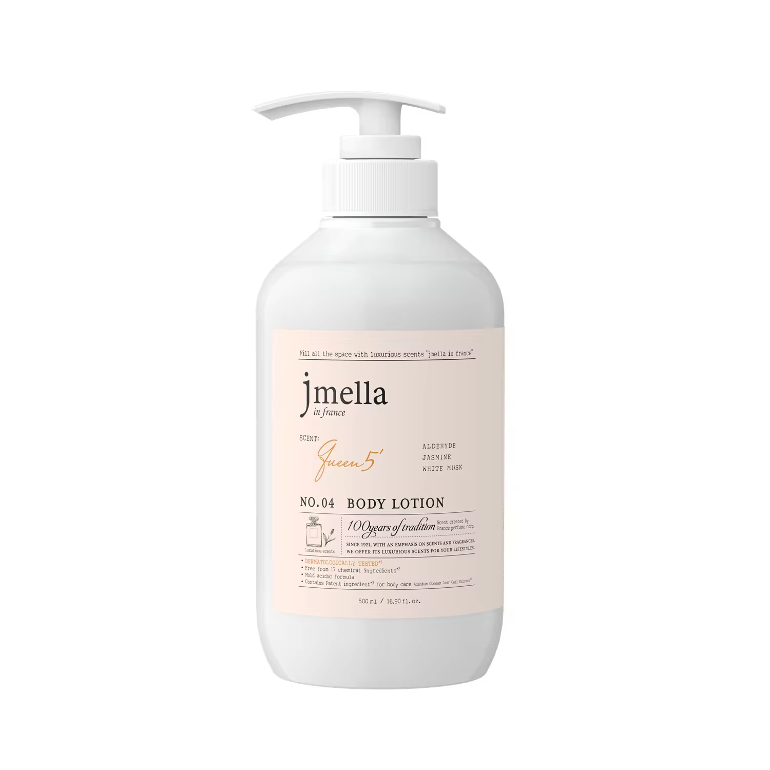 New in stock Hot Selling Korean Skincare Product Wholesale Jmella In France No.4 Body Lotion 500ml
