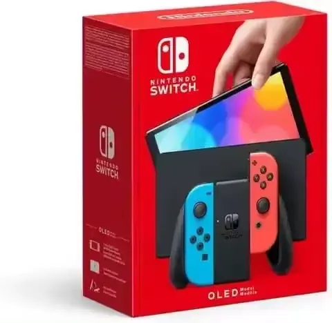 Hot Best Quality 100% Genuine Nintendo Switch - Oled With Neon Blue and Neon Red Joy-co