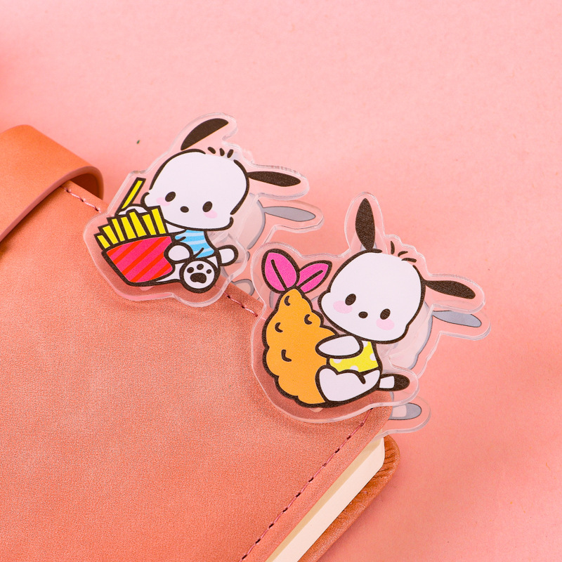 Wholesale High Quality Transparent Cute Acrylic Clips Custom Acrylic Paper Clips Office Clips