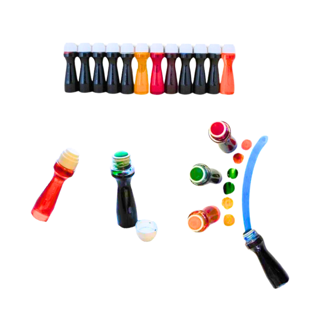 Water-based Ink Marker Eco-friendly Washable 12 Bright Colors Baby Safe Solvent-Free Made In FRANCE For School Arts Supplies