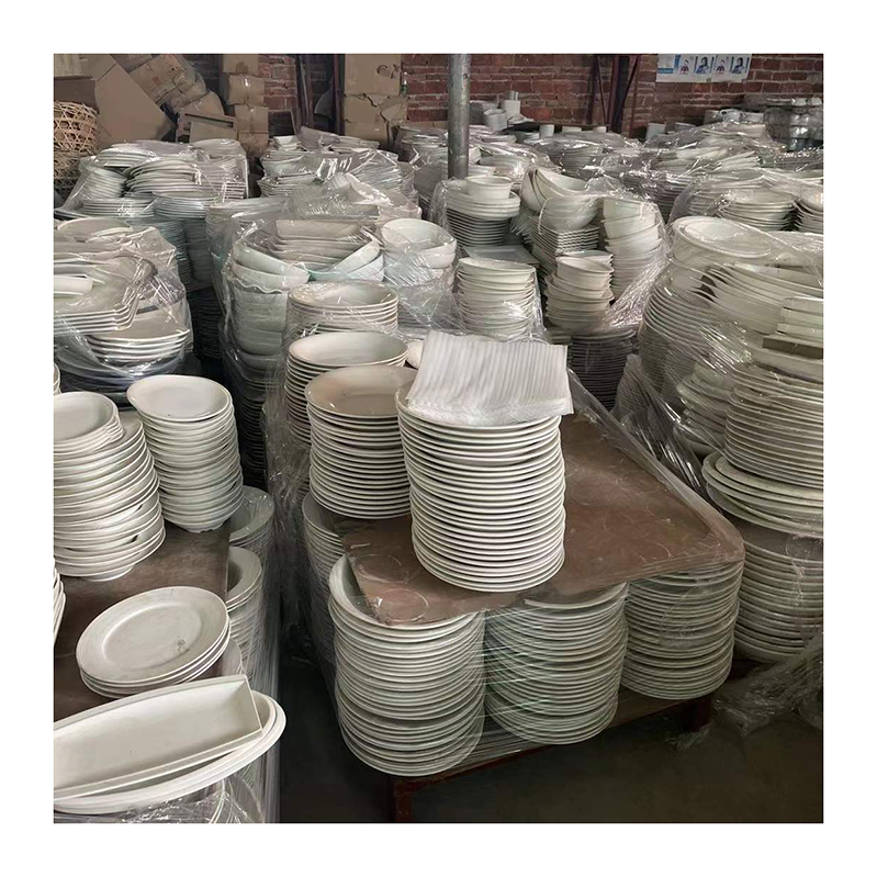 Dinner Porcelain White Fiber Tableware Sets Ceramic 4 Piece For 1 Wholesale Custom Plate Biodegradable Bone Dinnerware Set