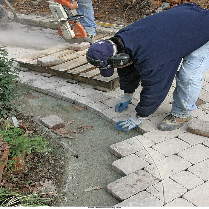 Outdoor driveway paving stone 50*50*50mm, black natural stone pavers
