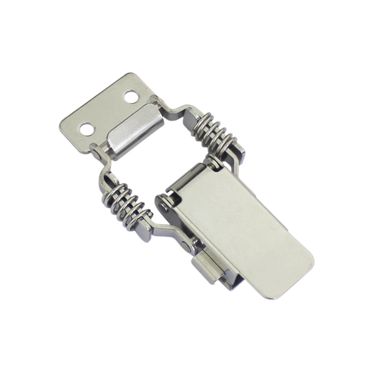 KUNLONG Stainless Steel 304 Spring Loaded Draw Latch Toggle Hasp Clamp Latch Lock Cylinders for Boxes and Cabinets SK3-042
