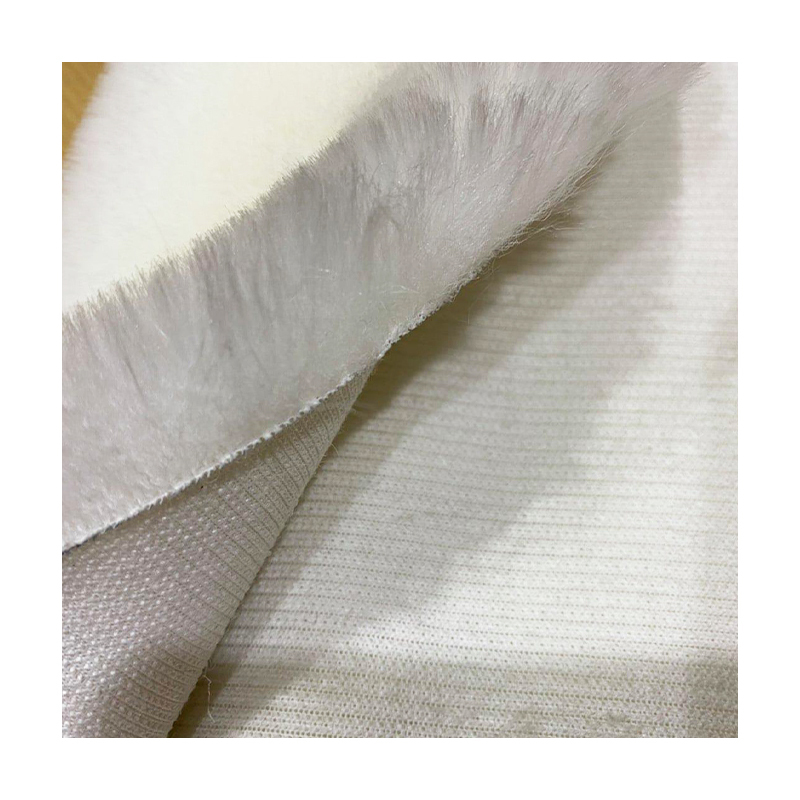 High Quality 100% Acrylic Soft Faux Fur Fabric Long Pile 25mm White Color For Toys/Makeup Brush/Carpet