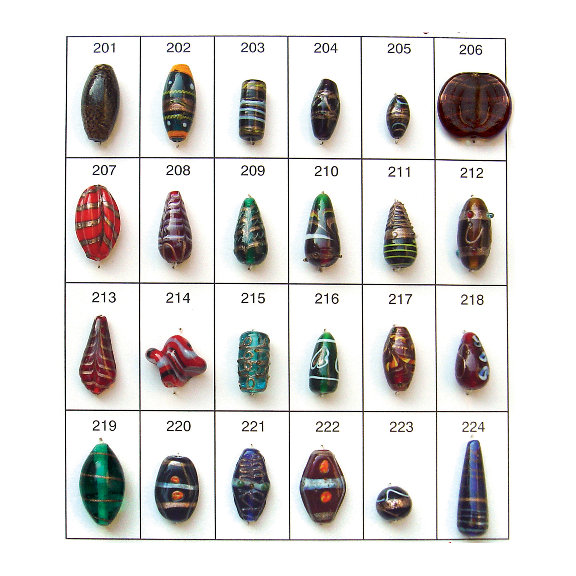Latest Handmade Different Design Glass Beads Luxurious Crystal Lampwork Glass Bead In Bulk Quantity Reasonable Price For Jewelry