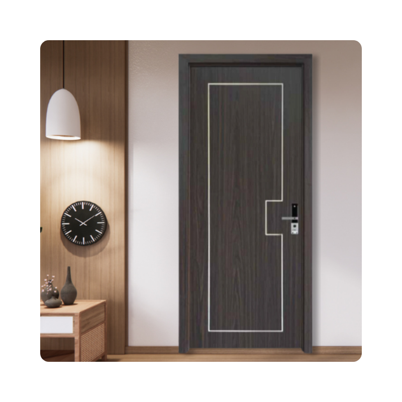 Waterproof Soundproof Wpc Door Frame Durable Use Paint Panel Door Sk135 Free Hinges Door Window Accessories Sumko Vietnam