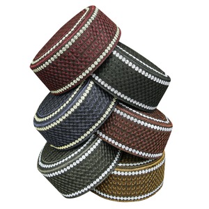 Afghan Cap Wholesale - Embroidered Polyester Cotton Muslim Kufi Hat for Namaz & Islamic Wear, Traditional Modest Men's Headwear