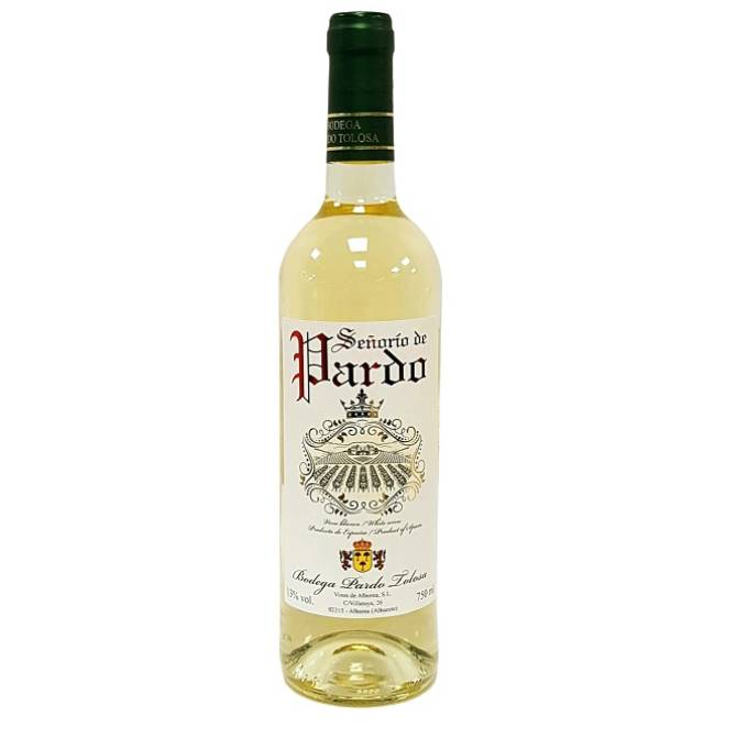 Quality Spanish White Wine Senorio de Pardo White Macabeo and Moscatel grape from La Mancha 75 cl - 6 bottles per carton pack