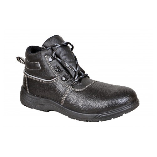 Ankle Boot Industrial Safety Buffalo Leather Shoes Anti Skid Water Oil Resistant Protective Metal Steel Toe Cap Derby Footwear