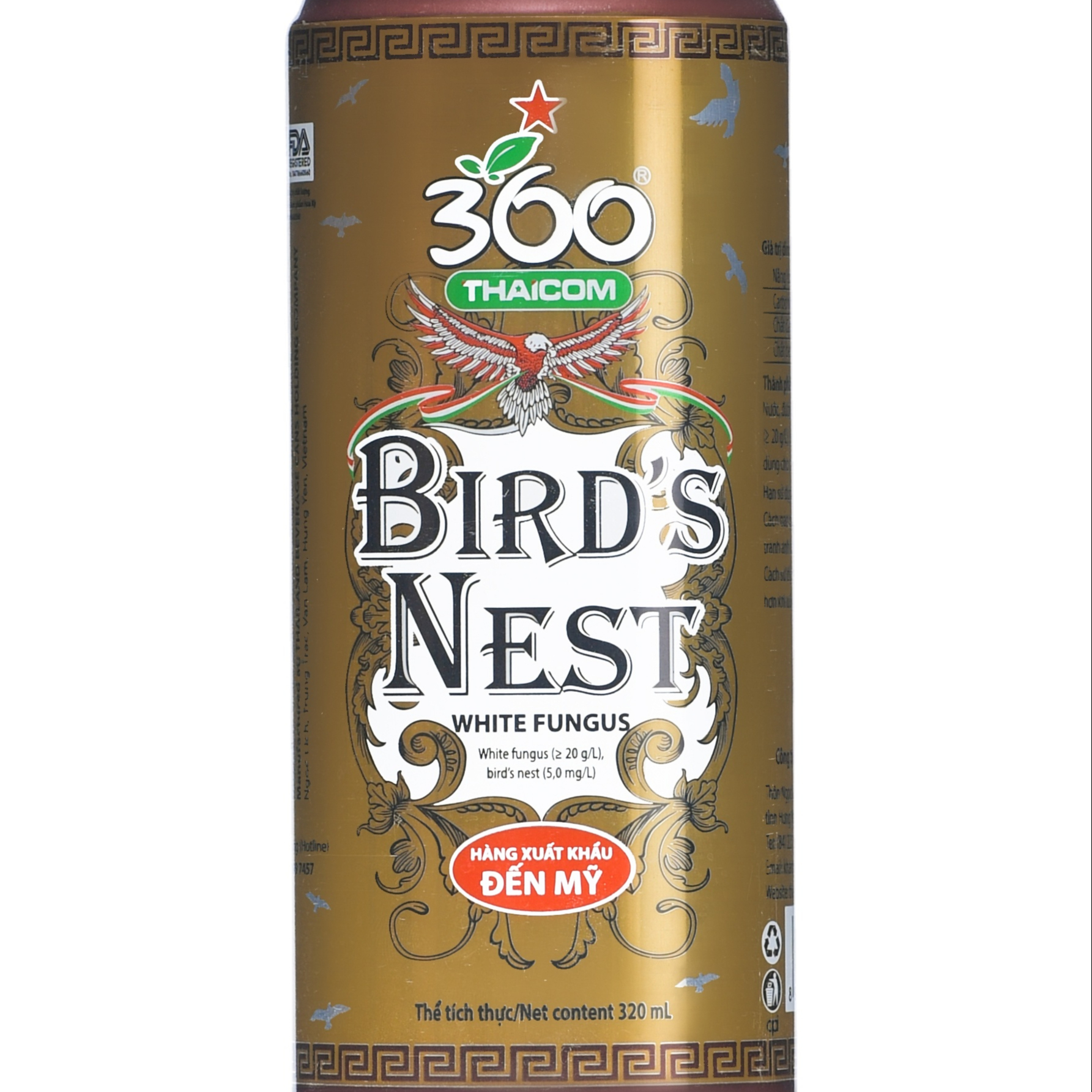 360, напитки Bird Nest, 320 мл, газированные напитки, 12 месяцев, освежающие напитки, тип высококачественной бутылки, упаковка из Вьетнама