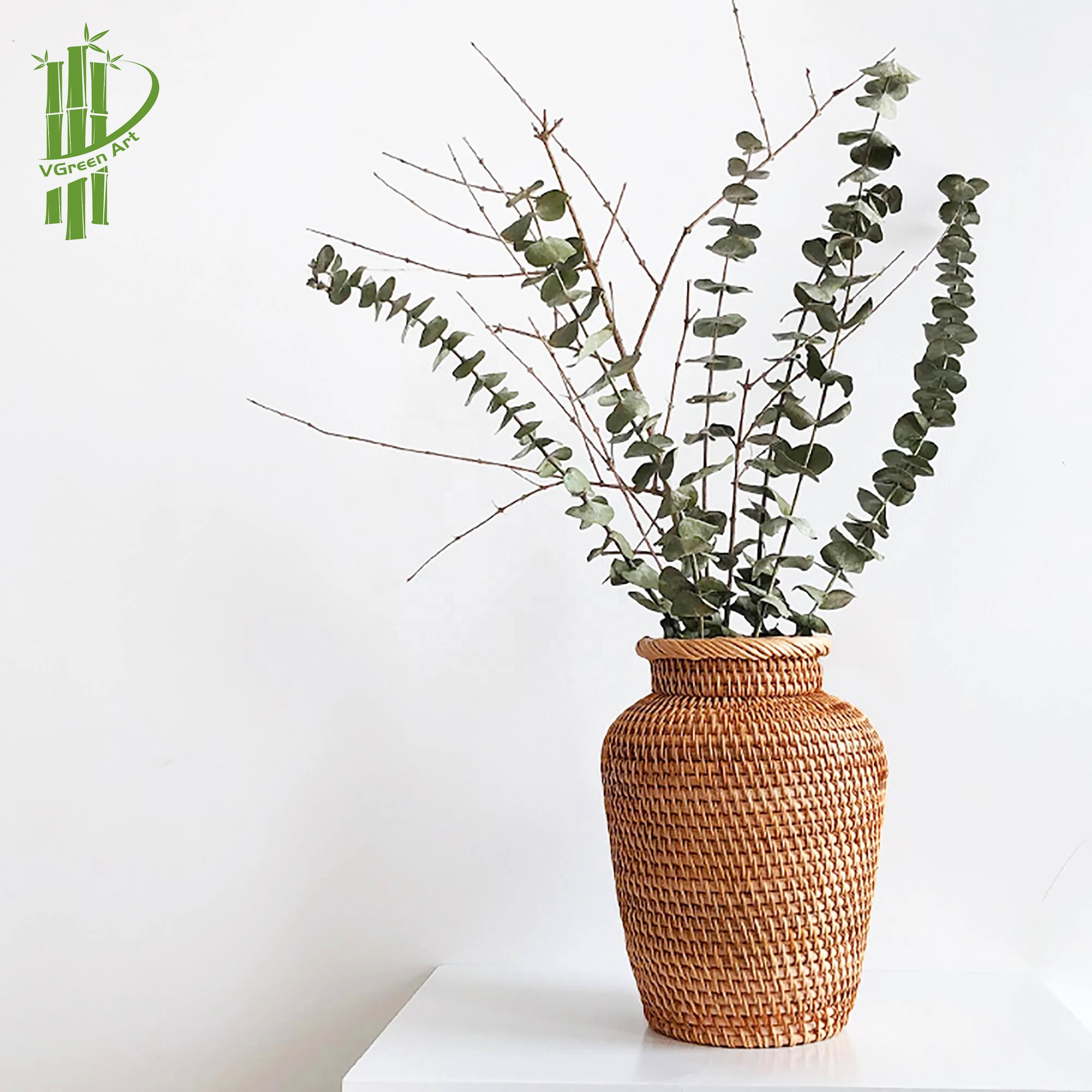 BEST SELLING PRODUCT rattan vases decor Dried flower vase table nordic bamboo wooden home decor room decoration eco friendly