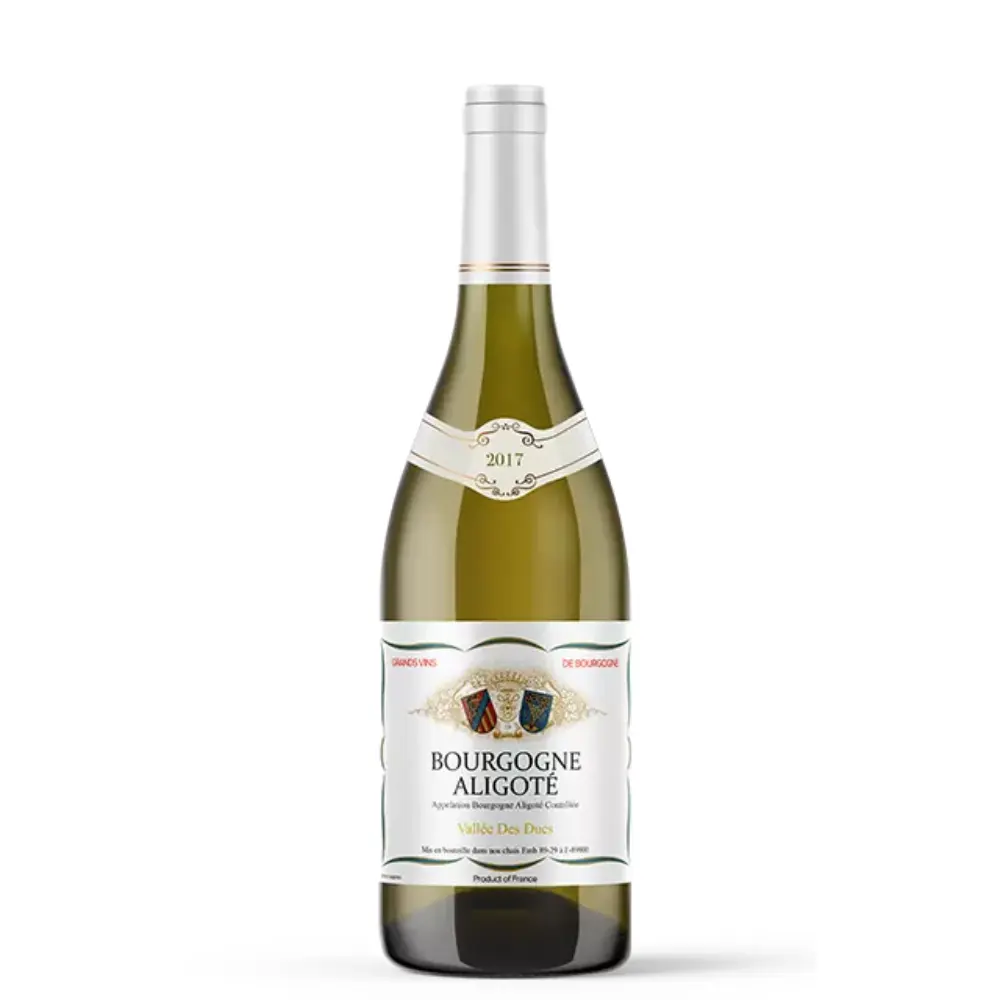 100% Natural Dry Burgundy White Wine AOC BourGogne Aligote 750ml Bottle with 3 Years Shelf Life