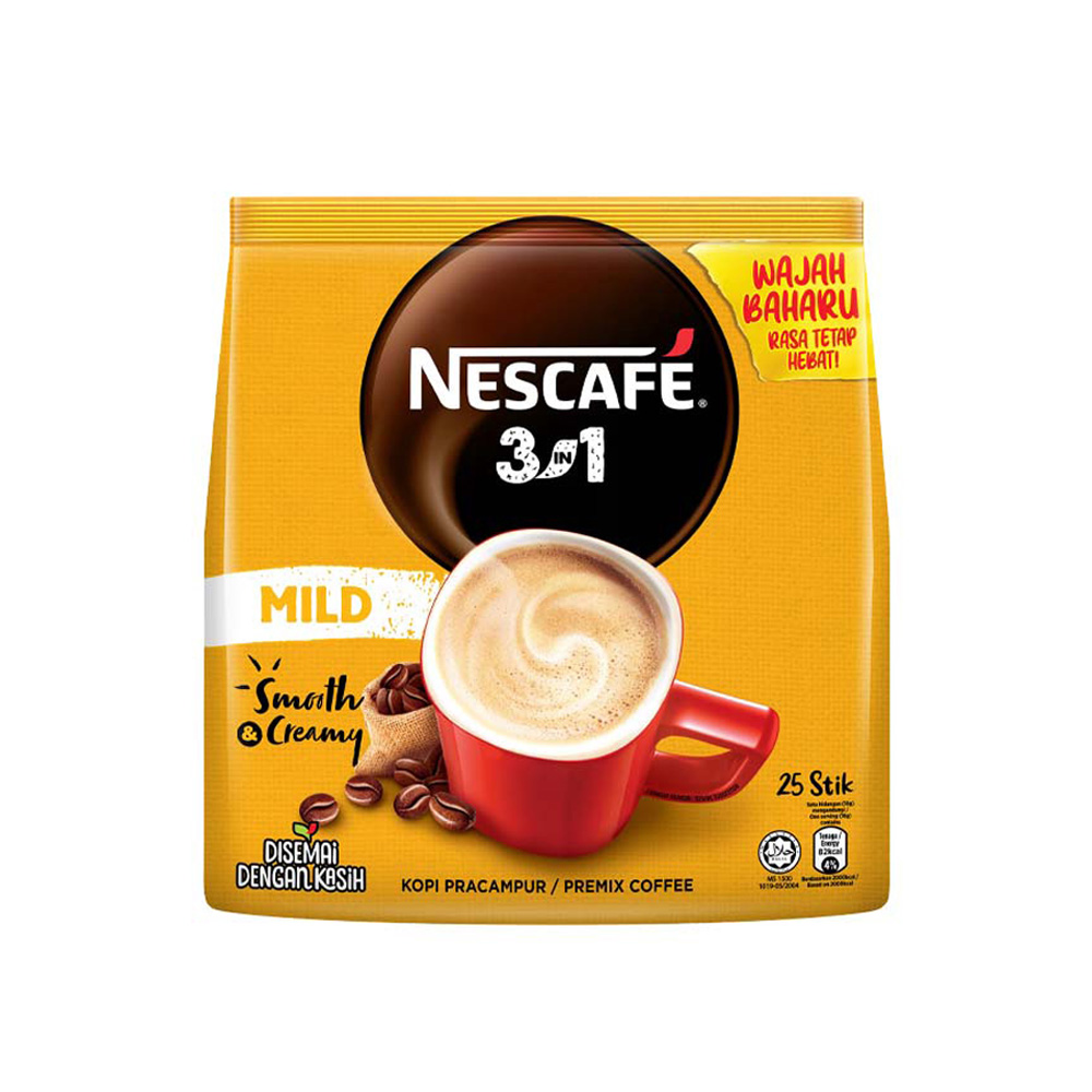 Оптовая продажа, мягкая смесь Nestle Nescafe для приготовления пива 3 в 1, кофейный порошок из малайзии
