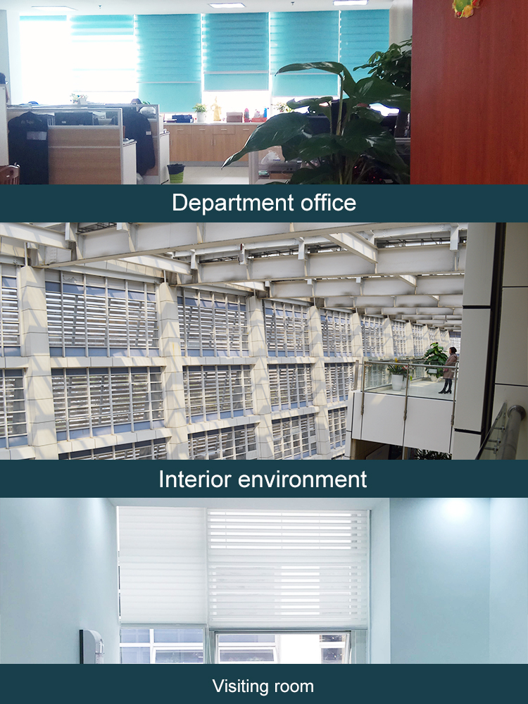 Indoor 100% Polyester Home motorized solar shades Window solar shades custom motorized