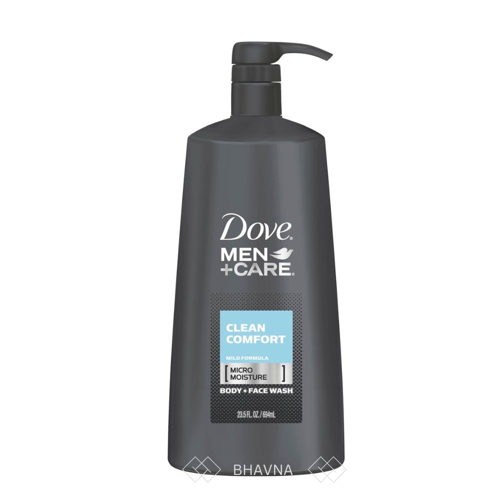 Finest Quality MicroMoisture Technology Shower Gel Fresh & Crisp Scent Basic Cleaning DoveMen+ Care Clean Comfort Body Wash