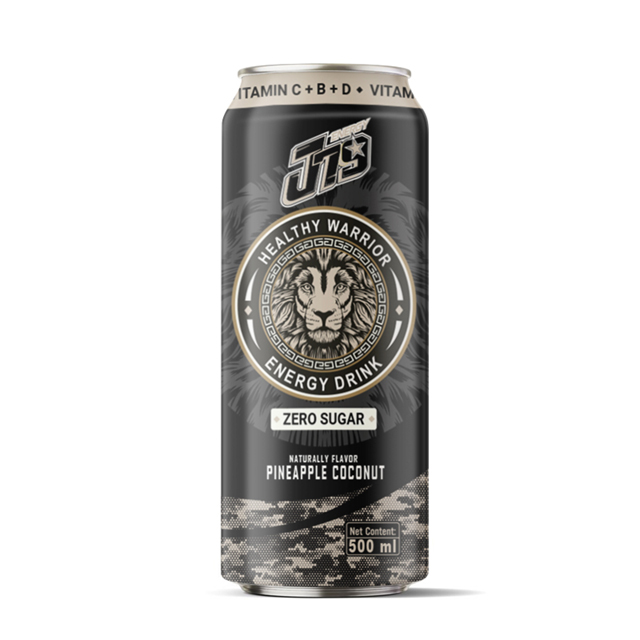 500 мл банка J79 здоровый энергетический напиток Warrior с естественным вкусом ананас кокосовый нулевой сахар