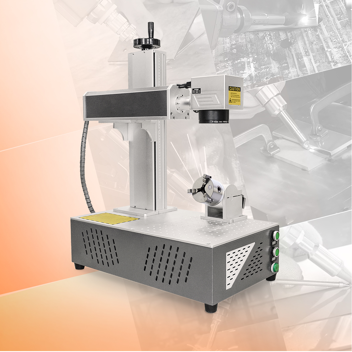 Hot sale price fiber laser cutting printer marking rotary device for laser marking machine