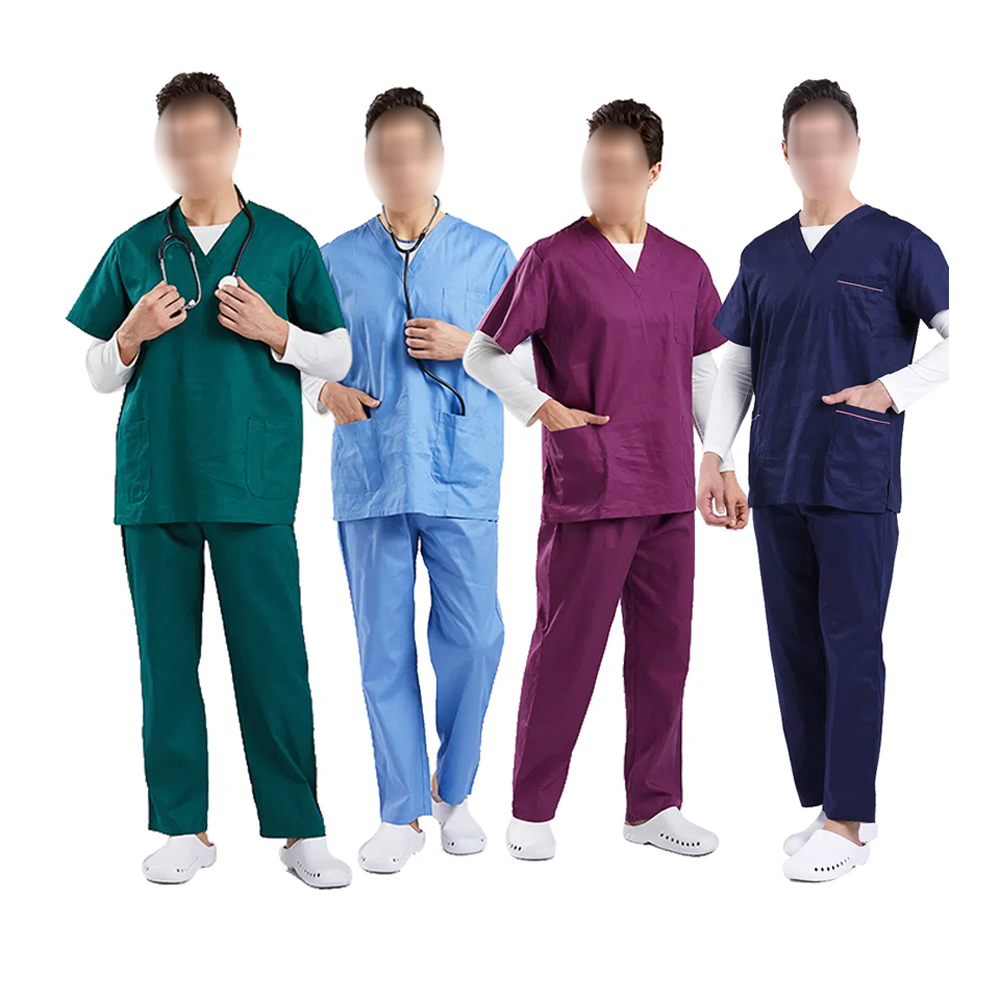 Surgical Nurse Scrubs Sets Hospital Uniform In Different Color Work Clothes Medical Nursing Scrubs Set BY Fugenic Industries