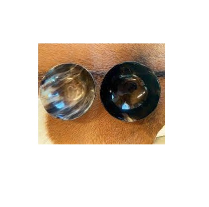 Buffalo horn bowl shiny polished best selling buffalo horn bowl for home and restaurant use ice cream bowl