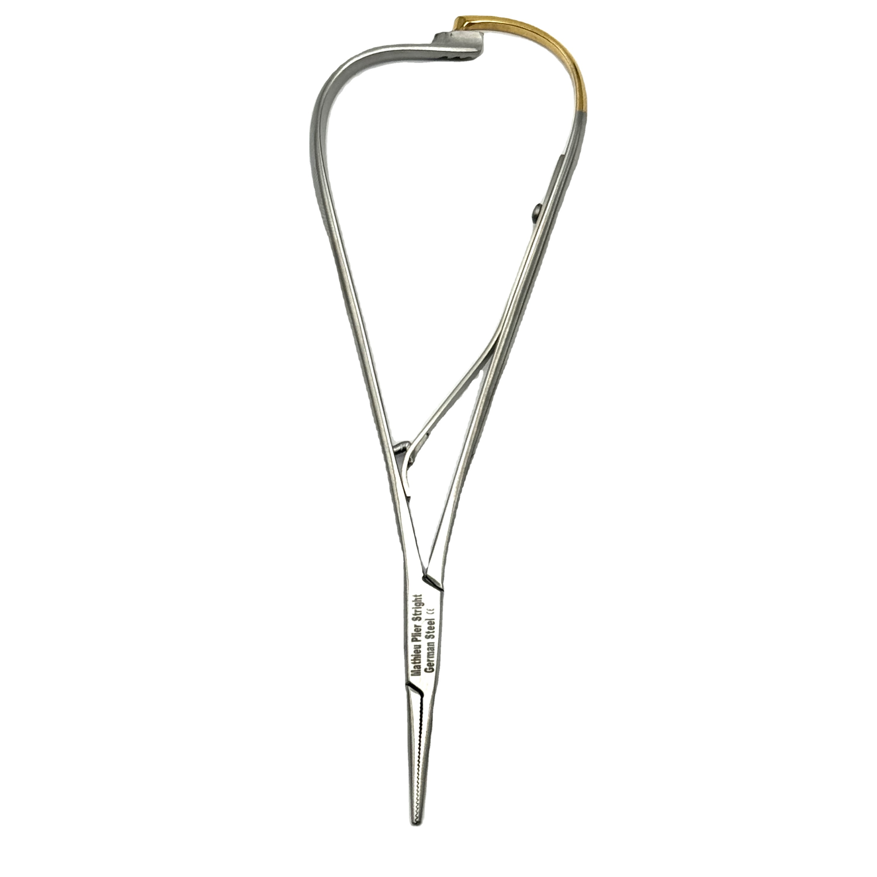 High Quality 14cm/5.5'' Stainless Steel Dental Mathieu Needle Holder Electric Straight Surgical Instrument Pliers & Forceps Type