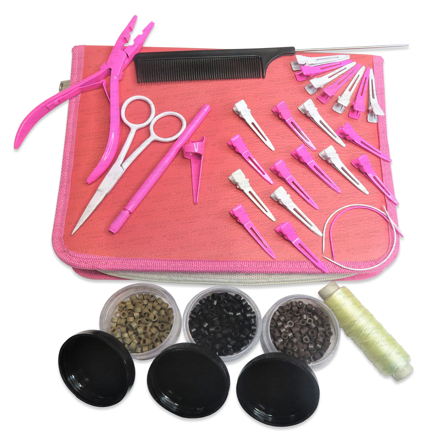 Hairdressers And Beauty Extension Products Accessories Premium Stainless-Steel Pliers and Hair Cutting Scissors Tool Kit