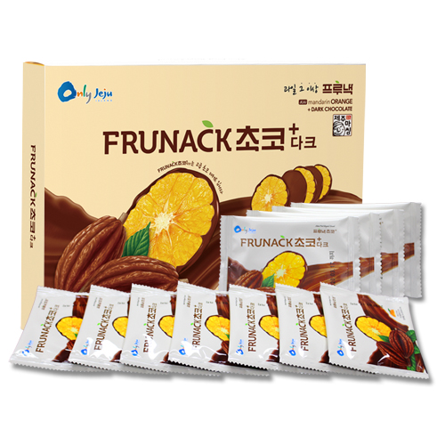 JEJUFARM21 3 FRUNACK, темный шоколад, 12 штук, содержащий корейский Чеджу, сушеные фрукты мандарина, апельсин, закуска